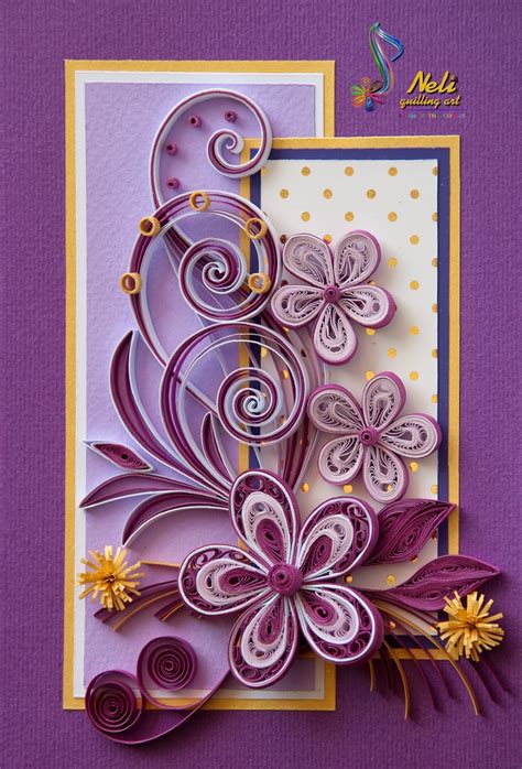 Neli Quilling Art Quilling Card Flowers 10 5cm 15 Cm