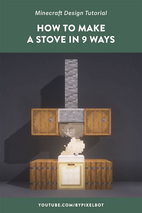 How To Make A Stove In 9 Different Ways Minecraft Stove Ideas