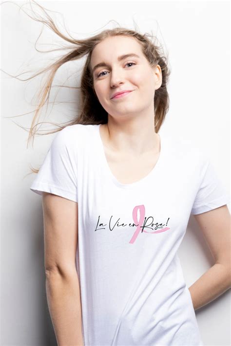 T Shirt Coton Bio LA VIE EN ROSE PourQuoi ParceQue