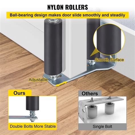 Vevor Gate Roller Guide Sliding Gate Black Nylon Roller Coloring