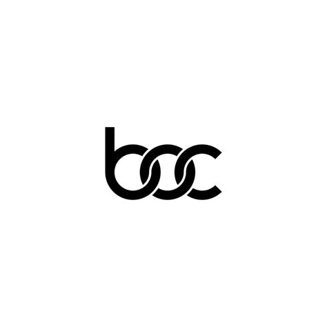 Letters Boc Logo Simple Modern Clean 16376379 Vector Art At Vecteezy