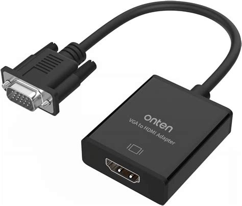 Vga To Hdmi Adapter 1080p Male To Female With Audio Cable And Usb Cable