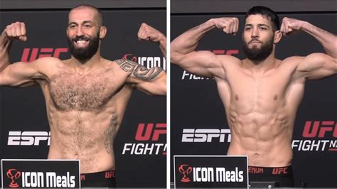 Ufc Vegas Weigh Ins Dolidze Vs Imavov Youtube