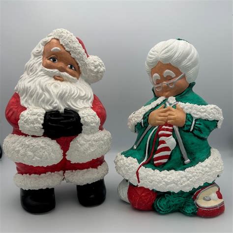 Ceramic Santa Decorations Etsy