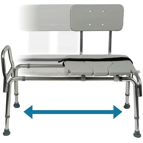 Dmi Tub Transfer Bench And Shower Chair With Non Slip Aluminum Body