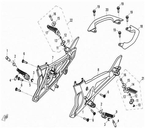 Cfmoto F Footrests Rear Handrail Sherco