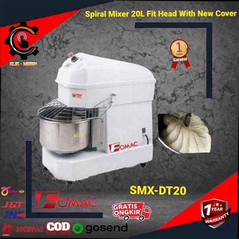 Jual Mesin Pengaduk Adonan 20Liter Sapirsl Mixer SMX DT20 Fomac