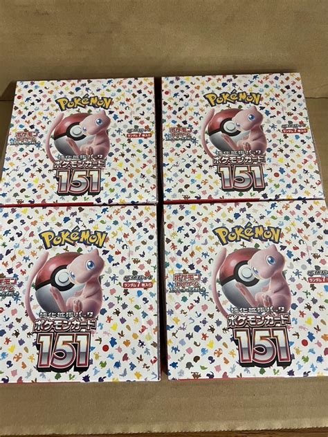 ポケモンカード151 未開封シュリンク付き 4boxセット 値引き 36750円引き