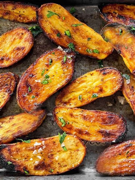 Crispy Roasted Fingerling Potatoes Recipe Savory Nothings