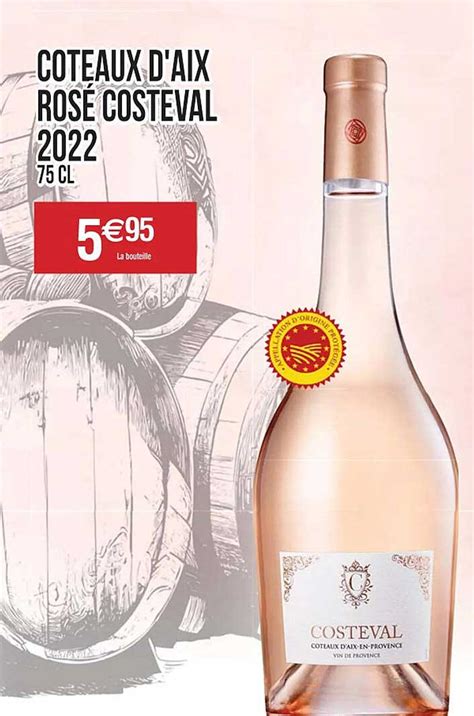 Promo Côteaux D aix Rosé Costeval 2022 chez Cora iCatalogue fr