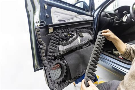 Sound Insulation Of The Car Installation Of Sound Insulation Material