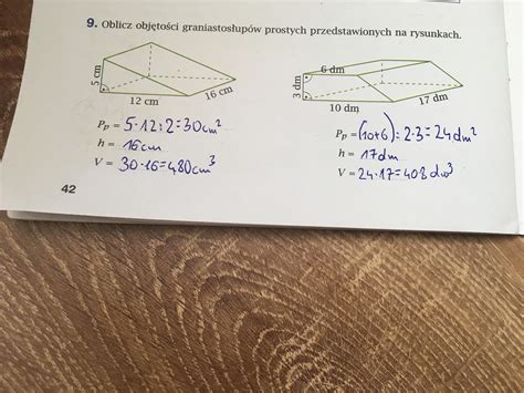 Oblicz Objetosci Prostopadloscianow Przedstawionych Na Rysunkach