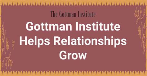 The Gottman Institute Uses Research Based Approaches To Help