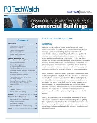 Power Quality In Medium Large Commercial Buildings Pdf