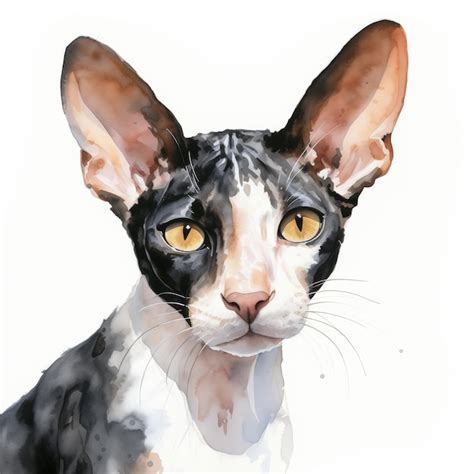 Premium Vector Cornish Rex Kitten Cat