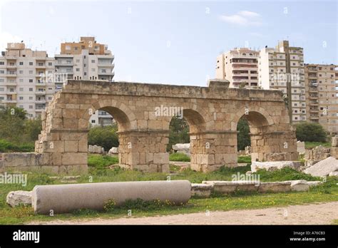 Remnants Of The Hippodrome At Tyre Lebanon Stock Photo 486579 Alamy