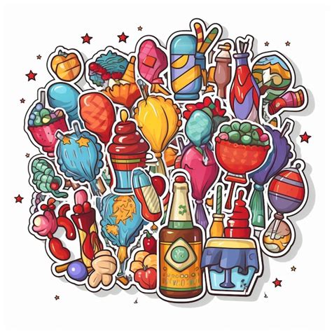 Premium AI Image | a cartoon drawing of a bottle of alcohol and a ...