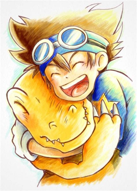 Tai And Agumon Ghost Games Digimon Digital Monsters Fanart Digimon