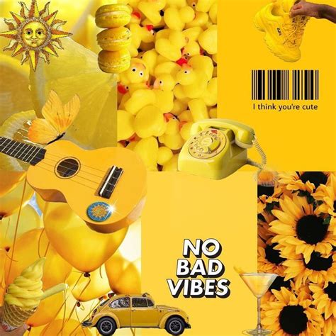 Monochromatic Yellow Collage