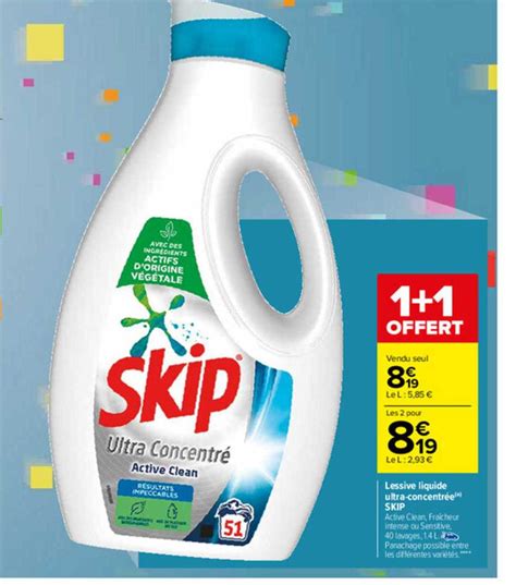 Promo Lessive Liquide Ultra concentrée Skip chez Carrefour iCatalogue fr