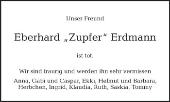 Traueranzeigen Von Eberhard Erdmann Tagesspiegel Trauer