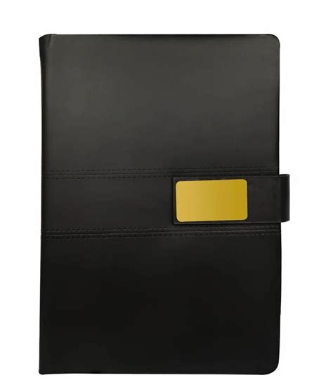 Perfect Bound Pu Leather Cover Black Office Executive Diary A At Rs