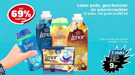 Lenor Pods Geurbooster En Wasverzachter 12 Stuks 154 Gram En 861 Ml