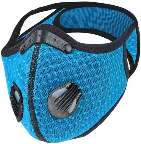 Reusable Dual Air Breathing Valve Face Mask Cover With Activated Carbon