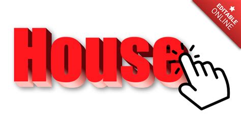 House Text Effect Generator