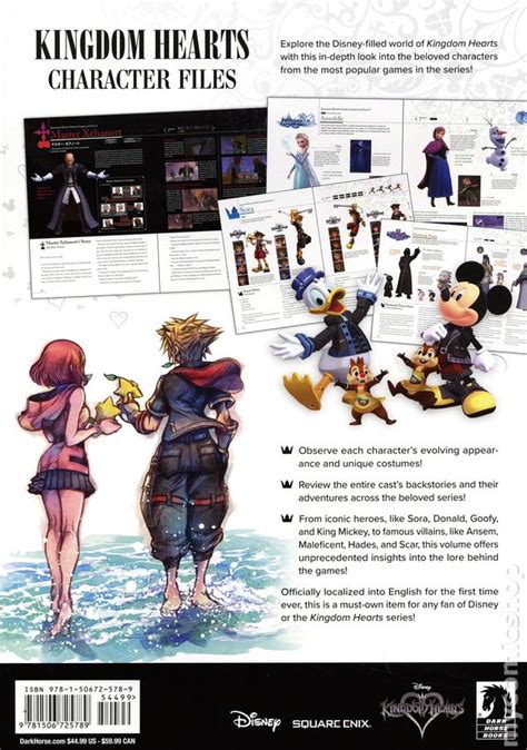 Kingdom Hearts Character Files Hc 2021 Dark Horse Comic Books