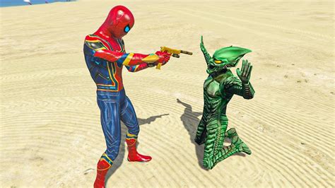 GTA 5 Spiderman VS Green Goblin EPIC BATTLE GTA 5 Funny Moments