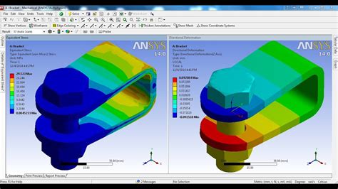 Ansys Workbench Tutorial Video Bolt Pretension Contact Non Linear