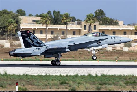 J 5018 Swiss Air Force McDonnell Douglas F A 18C Hornet Photo By Sierra