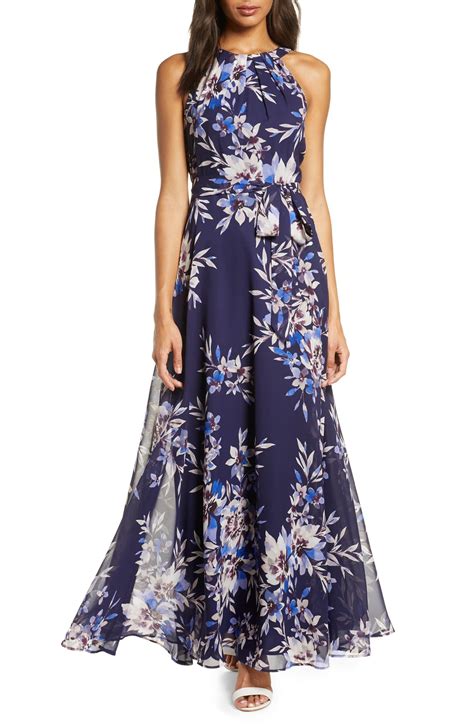 Eliza J Floral Halter Maxi Dress Nordstrom Maxi Dress Maxi Dress