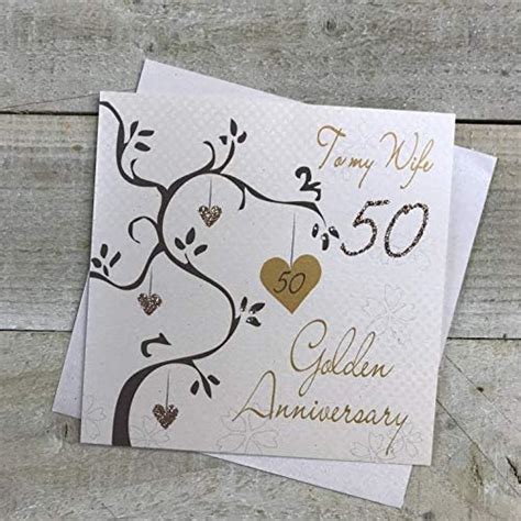 Wife 50th Anniversary Card To My Wife With Love On Our Golden