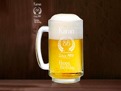 Personalised Happy Birthday Beer Mug Personalised Gifts In Surat