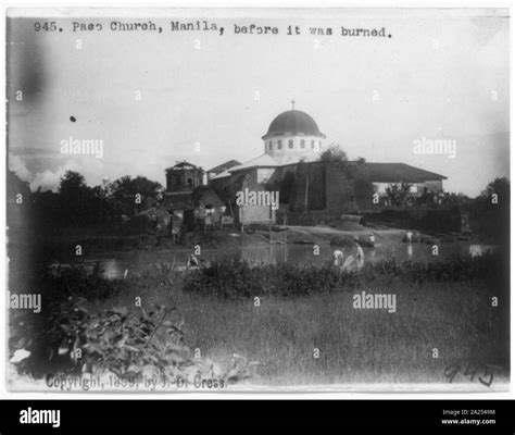 Philippine Islands: Paco Church, Manila, before it was burned Stock ...