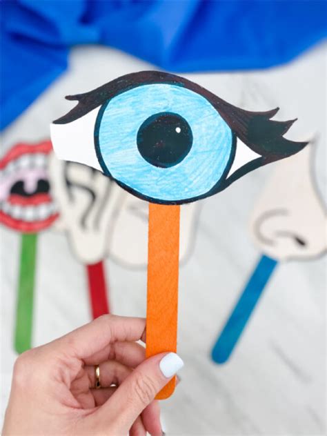 5 Senses Puppets For Kids Free Printables