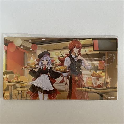 Jual Official Collab With Kfc China Diluc Noelle Postcard Shopee Indonesia