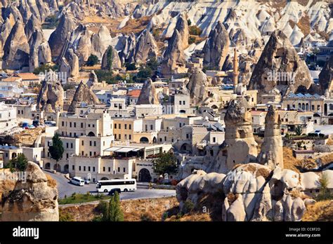 Turkey Cappadocia Goreme Valley Village Stock Photo Alamy