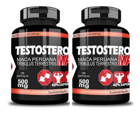 Testosteron Max Original 120 Cápsulas 2000mg Dose 2 Potes Mercado Livre