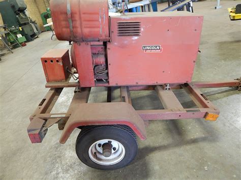 Lincoln Weldanpower Gas Powered Trailer Mounted Weldergenerator With