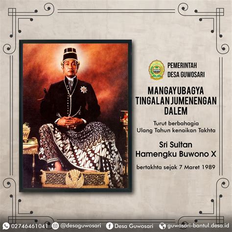 Mangayubagya Tingalan Jumenengan Dalem Sri Sultan Hamengku Buwono X