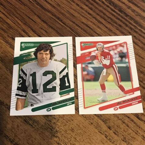 2021 Donruss Joe Montana And Joe Namath Cards Ebay