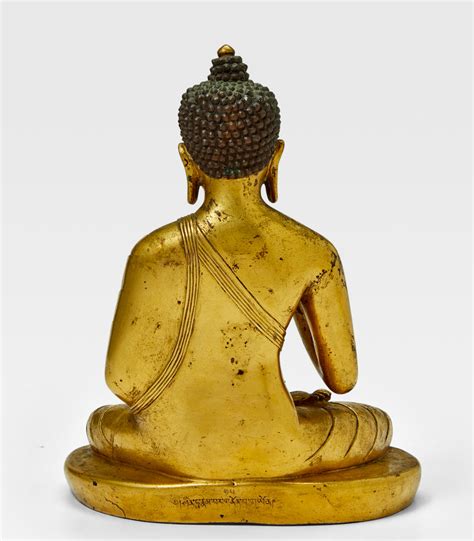 Bonhams A Gilt Copper Alloy Figure Of The Confession Buddha Suvikranta Tibet Circa 17th Century