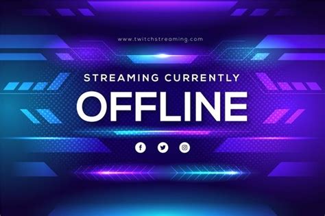 Simple Offline Twitch Banner Streamer Page Offline Twitch Banner with ...