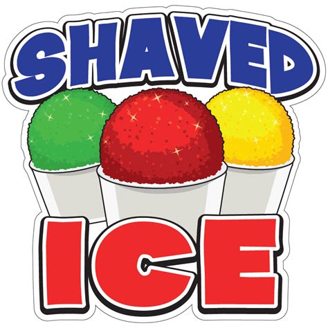 Shaved Ice Decal Concession Stand Food Truck Sticker Walmart