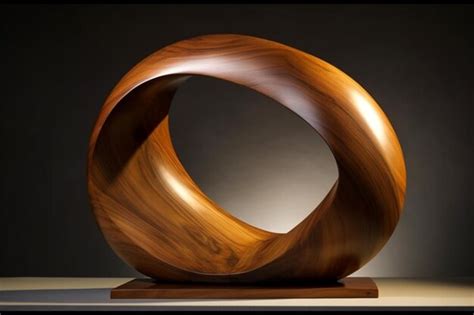 Premium AI Image | a wooden sculpture by visual artist