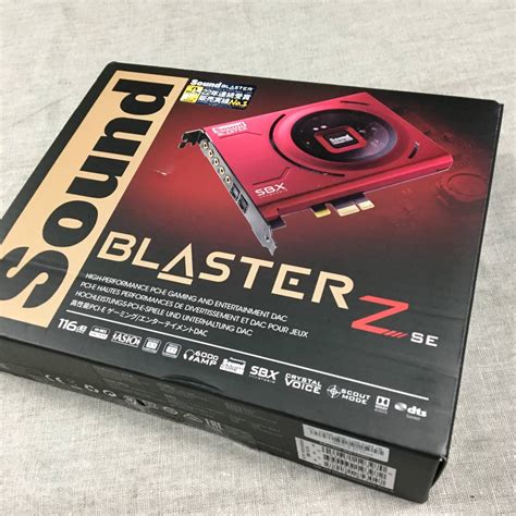 目立った傷や汚れなし現状品 Creative Sound Blaster Z SE 24bit 192kHz ハイレゾ対応 内蔵型サウンド