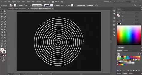 Draw A Linear Spiral In Adobe Illustrator Adobe Tutorial